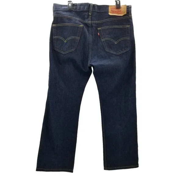 Levis 501 Mens Jeans Blue Straight Button 34X27 FINAL PRICE!!! - Picture 1 of 10